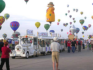 Le petit train au Mondial du Ballon